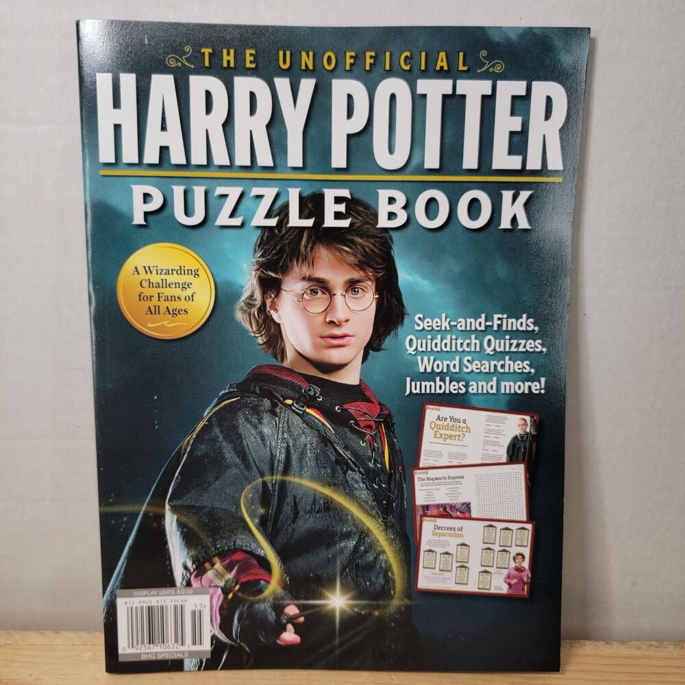 The Unofficial Harry Potter Puzzle Book - NEW